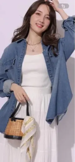 再値下げ❗️【新品未使用】アプワイザーリッシェ　デニムシャツ