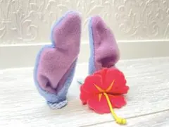 ☆レア・美品☆リロ&スティッチ　耳　ピン　花飾り付き　ディズニー カチューシャ