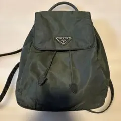 PRADA ナイロン バックパック　カーキ色系