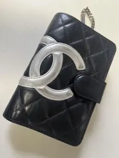 CHANEL キルティング長財布 ブラックノベルティ - メルカリ