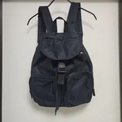 90s OLD UNIQLO リュックサック ギミックバッグ パック　ブラック