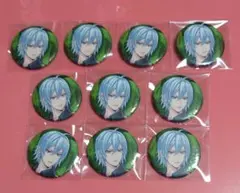 ツイステ シルバー ブレイジングジュエル 缶バッジ 10点セット ツイステ ブレイジングジュエル 缶バッジ ジェイド 10点