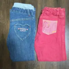 HusHusHデニムとBRANSHESの長ズボン 2点セット