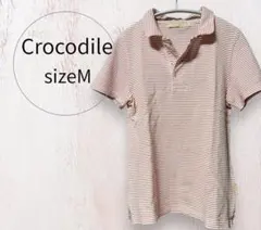 Crocodile ポロシャツ M 綿100% 収縮性あり