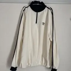 UMBRO オフホワイト ハーフジップフリース
