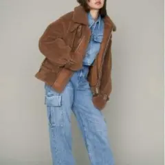 【新品未使用品】FRAY I.D フレイアイディー シングルボンバージャケット FRAY I.D（フレイアイディー）の「シングルボンバージャケット