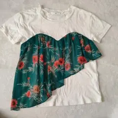 SLY Tシャツ 花柄異素材ドッキングのサムネイル