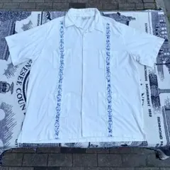 90s HABAND 激レア キューバシャツ 開襟 刺繍 XLのサムネイル