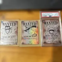 手配書 三枚セット ルフィPSA10 サボ エース