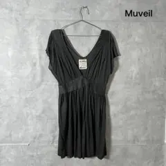 muveil ミュベール ドレープデザイン 日本製 半袖 ワンピース N138のサムネイル