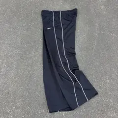 00s nike 極太 wide nylon pants y2k teck 黒 - メルカリ