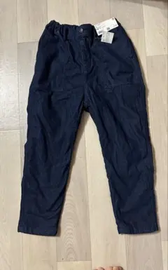 新品　ユニクロ　ストレッチウォームイージーベイカーパンツ　130 インディゴ