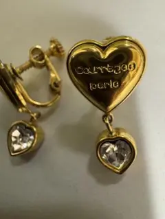 Courage Paris ハート型イヤリング