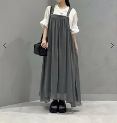 LASUD レースアップデザインジャンパースカート　サイズS レースアップデザインジャンパースカート - LASUD - LASUD