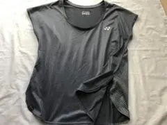 ヨネックス　L テニスウェア チャコールグレー 背中側ドット柄