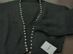 新品タグ付☆グレイル（GRL）パール付きニットカーディガン