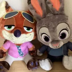 ズートピア2 スーパーラージ ぬいぐるみ ニック・ワイルド ジュディ