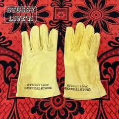 STUSSY Livin GENERAL STORE 牛皮 レザー 手袋