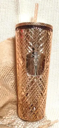 スタバ　ロゴコールドカップタンブラー　ゴールド710ml　スターバックス