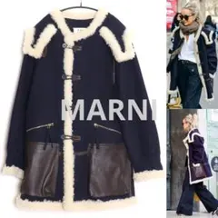MARNI 12AW 国内正規品 ムートン切替ウールメルトンB-7アラスカ 40