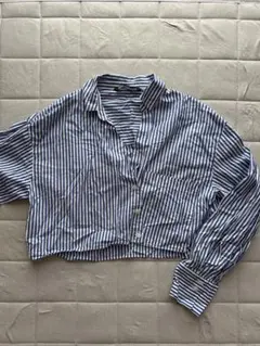 ZARA ストライプシャツ ブルー