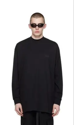 Y-3 / ワイスリー ブラック モックネック 長袖Tシャツのサムネイル