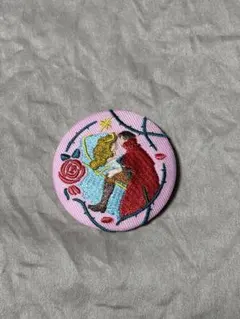 ディズニー刺繍缶バッジ オーロラ姫 第1弾