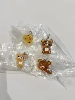 リラックマ クリアマスコットチャーム めじるしアクセサリー ガチャ