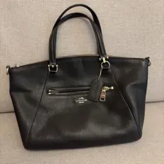 コーチ 2way ショルダーバッグ ミニ クリスティー キャリーオール 黒