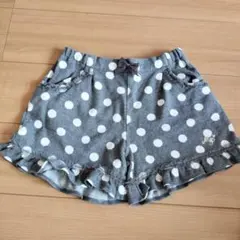 メゾピアノ　水玉模様　フリル　ショートパンツ