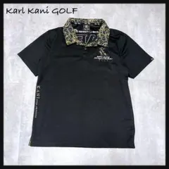 極美品【Karl Kani カールカナイ】ゴルフウェア ポロシャツ 黒 L