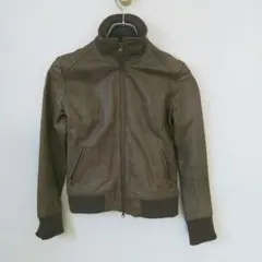 mystic ブラウンレザー レザーブルゾン シングルライダー