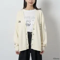 アースミュージックアンドエコロジー ニットカーディガン 長袖　Vネック　綿　F