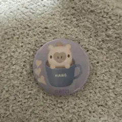 BT21 MANG 缶バッジ 紫色