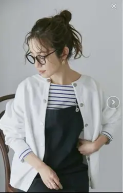 カーディガン ノーカラージャケット