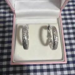 シルバーフープイヤリング