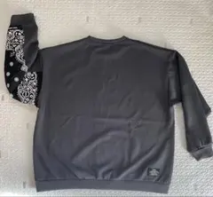 1MW by SOPH. グレー トレーナー バンダナ柄