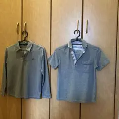 グレーのポロシャツ2枚セット