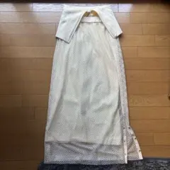 AULA AILAメッシュレイヤード ロングスカート ホワイトのサムネイル