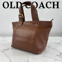 상태좋음 ✨ OLD COACH オールドコーチ トートバッグ ハンドバッグ 本革 茶