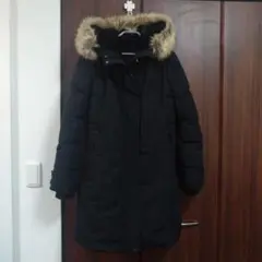 ZARA ファー付きダウンロングコート