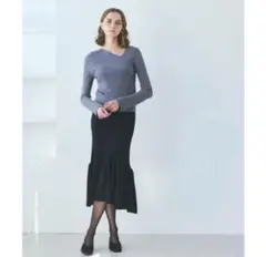 coca リブニットフレアスカート レディース