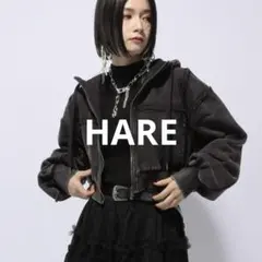 HARE EDGY MODE SETUP ピグメントジップショート パーカー