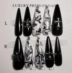 45人気【現品】クロムネイル｜ギャル｜地雷系｜Y2K｜韓国風｜マーブル｜パール