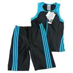 adidas セパレート水着 Ｌサイズ レディース ブラック×ブルー　未使用のサムネイル