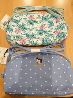 ユニクロ ポール＆ジョー ポシェット 花柄 猫 blue UNIQLO バッグ