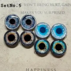 Set No.5 ネオブライスサイズ レジンアイチップ ハンドメイド