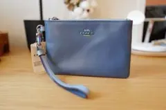 COACH ポーチ リストレット デニムブルーのサムネイル