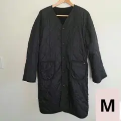 アルファインダストリーズ リバーシブルボアコート キルティングコート ブラック