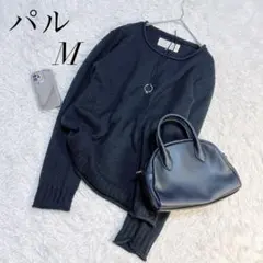 ニット/セーター/長袖/プルオーバー/黒/Mサイズ/美品☘️